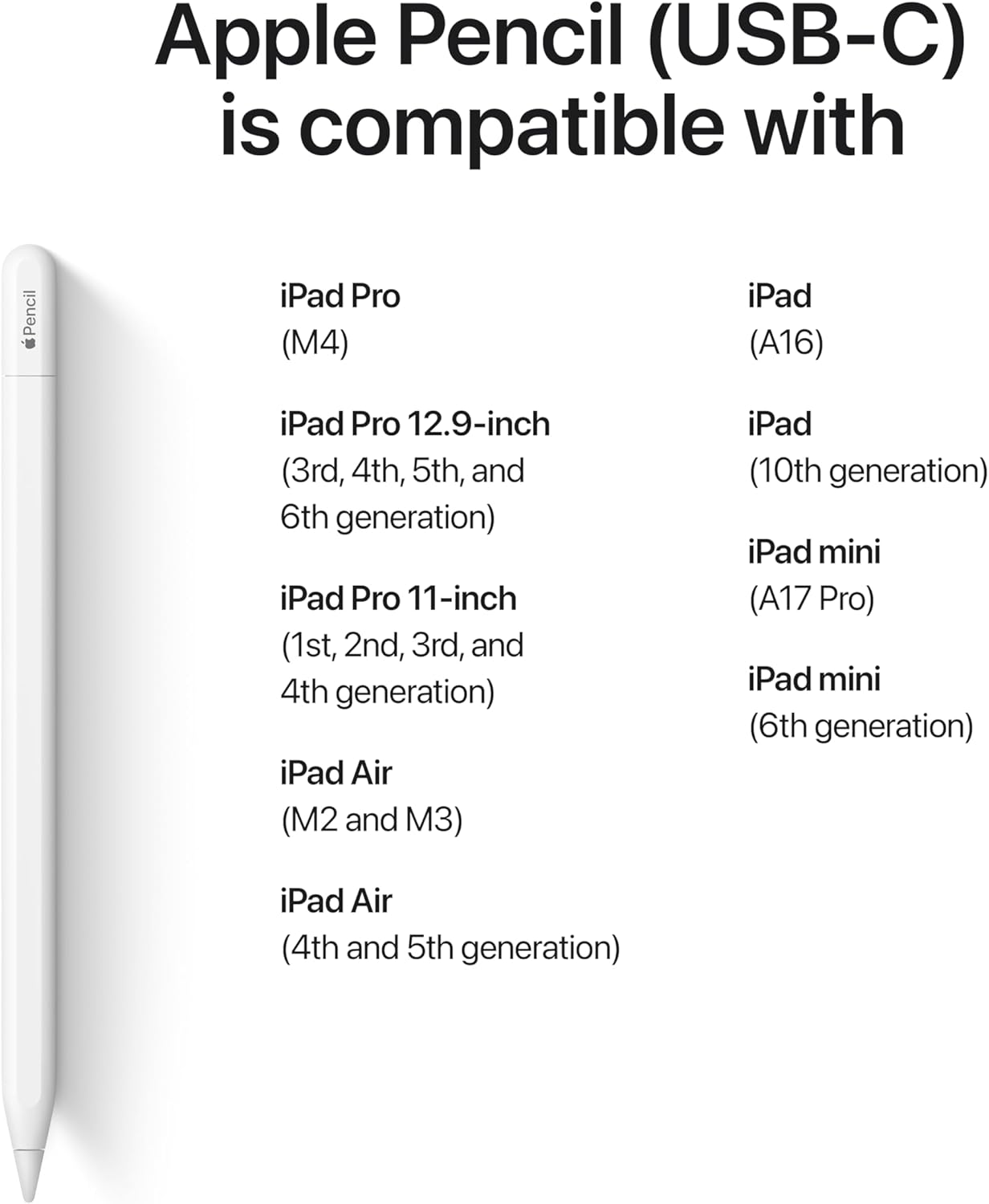Apple Pencil USB-C manufacturer media candidate