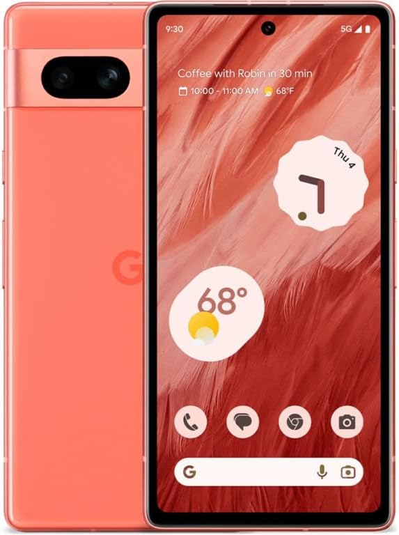 Google Pixel 7a 128 GB - Unlocked - Coral manufacturer media candidate
