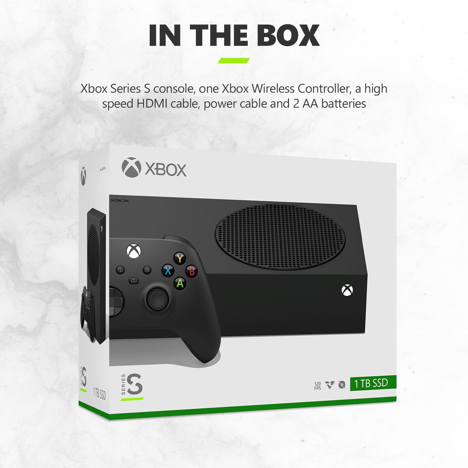 Xbox Series S 1 TB Carbon Black Console product view 5